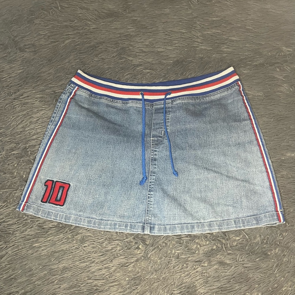 Cute Jean sporty mini skirt